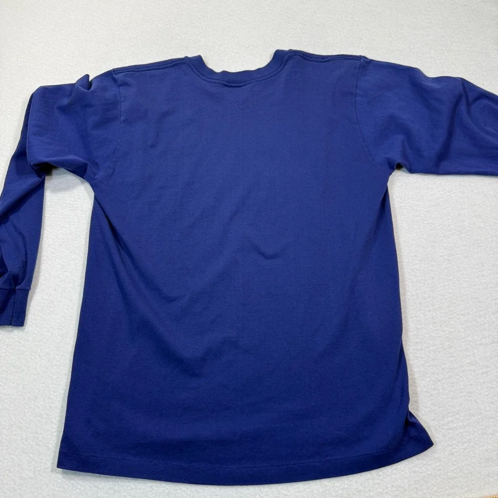 Levis Shirt Men's M Blue USA Made Iron‎ Horse 1984 Triathlon Long Sleeve Cal